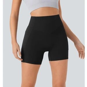 NWT Halara UltraSculpt Black Biker Shorts Size M